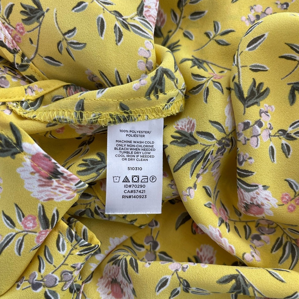 LOFT Yellow Boxy T-Shirt with Relaxed Fit - Picture 7 of 7